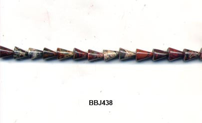 Breciated Jasper Cone Beads