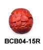 15mm Flower Cinnabar Bead BCB04-15 — 6 Colors
