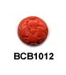 Flower Disc Cinnabar Bead BCB1012