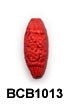 Flower Oval Cinnabar Bead BCB1013