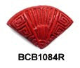 Fan Cinnabar Bead BCB1084