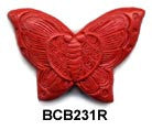 Butterfly Cinnabar Bead BCB231 - 3 Colors