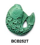 Fish Cinnabar Bead BCB252 - 2 Colors