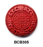 Longevity Disc Cinnabar Bead BCB305