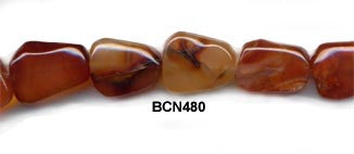 Dark Carnelian Pebble Beads BCN480