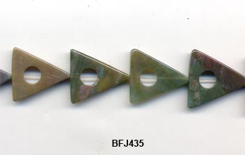 Fancy Jasper Triangle Beads BFJ435
