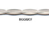 Czech Hexagonal Glass Bead Strand - Frosted Crystal