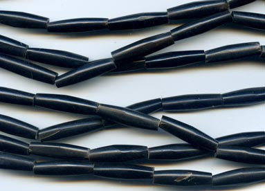 Black Horn Hair Pipes Bead BHN10-10