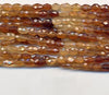Brown Hessonite Faceted Oval Beads BHXMF408C