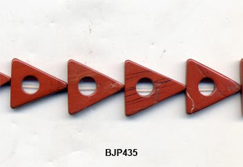 Red Jasper Triangle Beads BJP435