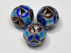 Bead Metal Gold or Silver Plated Enamel Coin Designs 12mm Round