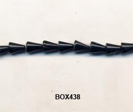 Black Onyx Cone Beads BOX438
