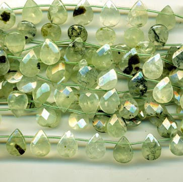 Prehnite Faceted Briolettes BPHF6412