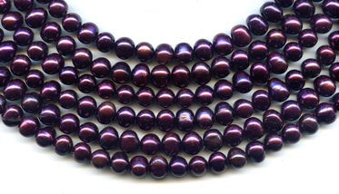 Purple Pearl Beads Strand BPL3013GT