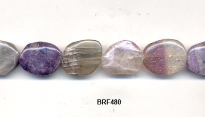 Rainbow Fluorite Pebble Beads BRF480