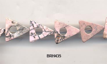 Rhondenite Triangle Beads BRH435