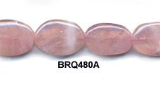 Rose Quartz Pebble Beads BRQ480A
