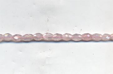 Rose Quartz Faceted Oval Beads BRQF408EB