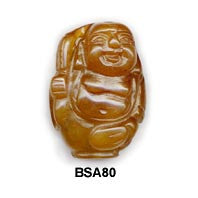 Orange Soo Chow Buddha Bead BSA80