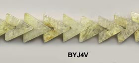 Yellow Jade V Beads BYJ4V