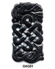 Rectangular Eternal Knot Soo Chow Jade Pendant Bead DAG51