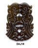 Soo Chow Jade Twin Phoenix Pendant Bead DAJ18