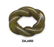 Medium Oval Rope Soo Chow Jade Pendant Bead DSA450