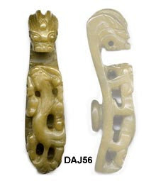 Dragon Soo Chow Jade Buckle - 3 sizes