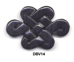 Eternal Knot Blue Aventurine Pendant Bead DBV14