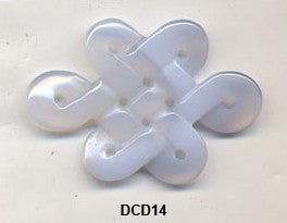 Eternal Knot Chalcedony Pendant Bead DCD14