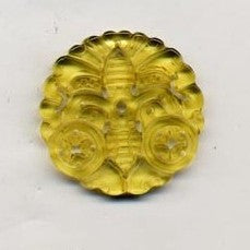 Double Butterfly Citrine Pendant Bead DCT834