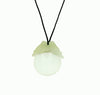 DMG07SC-C Hsiu Jade Butterfly Magnifying glass pendant