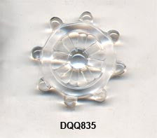 Ship Wheel Crystal Pendant Bead DQQ835
