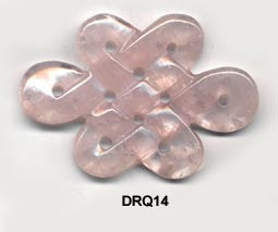 Eternal Knot Rose Quartz Pendant Bead DRQ14