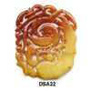 Brown Jade Bird on Tree Pendant Bead DSA22