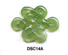 Green Soo Chow Jade Small Eternal Knot Pendant Bead DSC14A