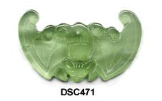 Bat Soo Chow Jade Pendant Bead - 2 Colors