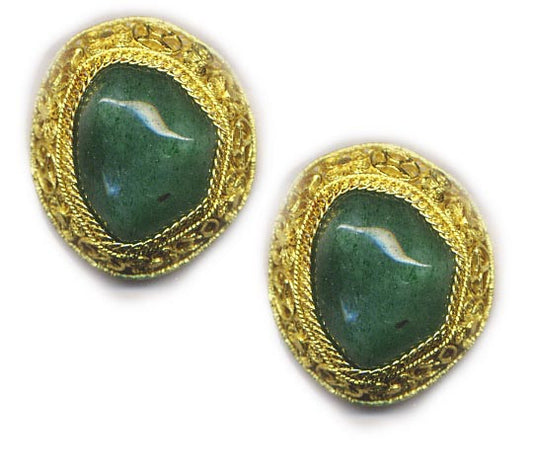 Nugget Vermeil Clip On Earrings