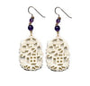 Fu' Prosperity Bone Amethyst Earrings