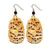 Bird Bone Onyx Earrings