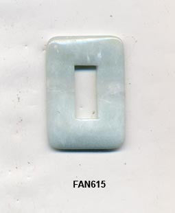 Stone Amazonite Rectangular Pendant Bead FAN615