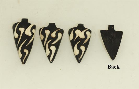 Batik Arrowhead Bone Pendant FBA741