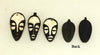 Batik Face Bone Pendant FBA745S