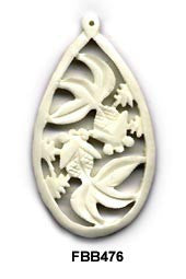 Goldfish Bone Pendant Bead