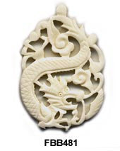 Dragon Bone Pendant Bead