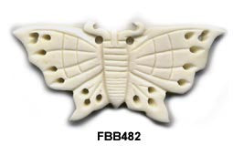 Butterfly Bone Pendant Bead