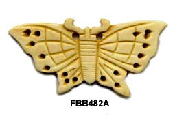 Butterfly Bone Pendant Bead