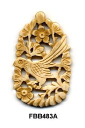 Bird Bone Pendant Bead
