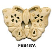Butterfly Bone Pendant Bead