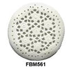 Moghal Disc Floral Bone Pendant Bead FBM561